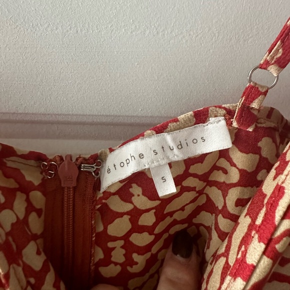 Print red dress - Picture 3 of 3